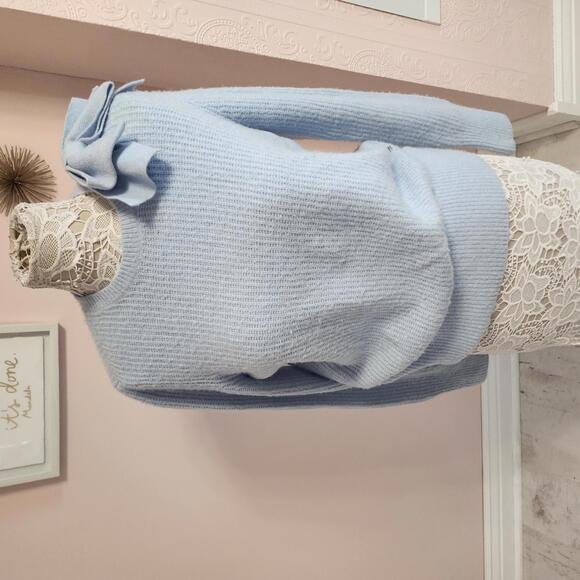 Ted Baker Sweaters - Flawless Ted Baker Baby Blue sweater with bow 3 8 Medium